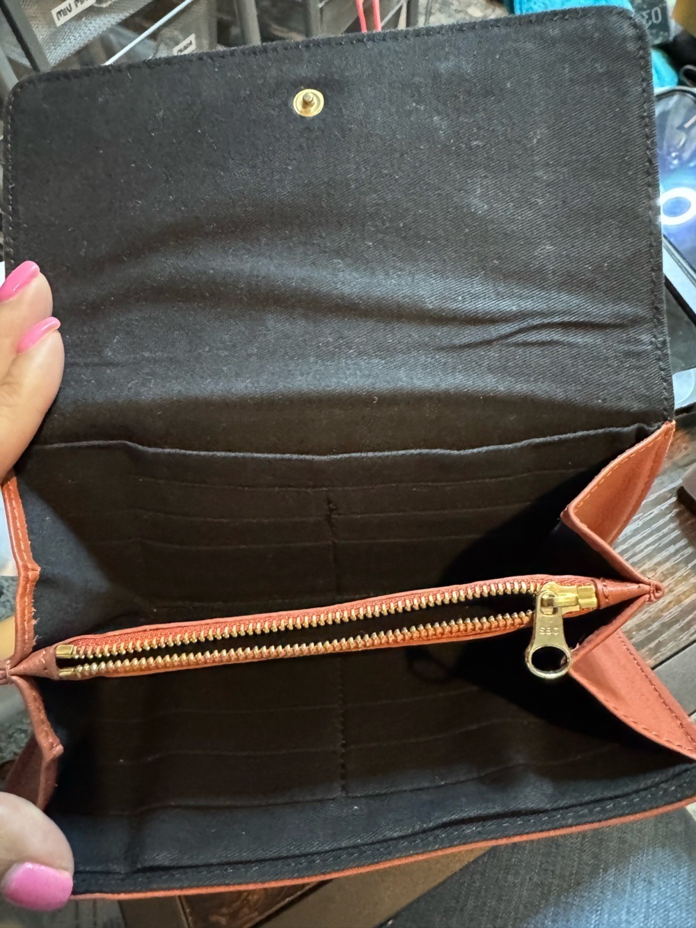 See By Chloe Brown Embossed Leather Wallet - Picture 10 of 10